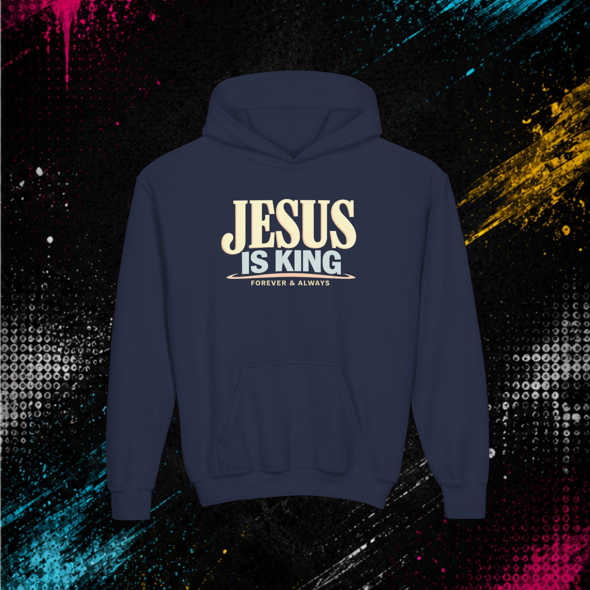 "Jesus Is King" - Youth Hoodie Pullover