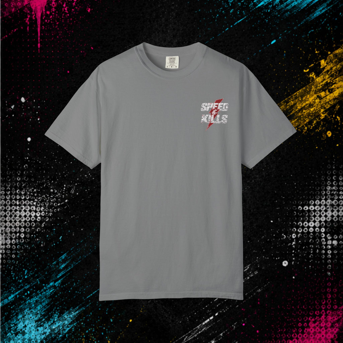 Football #35 'Speed Kills' - Garment-Dyed T-Shirt
