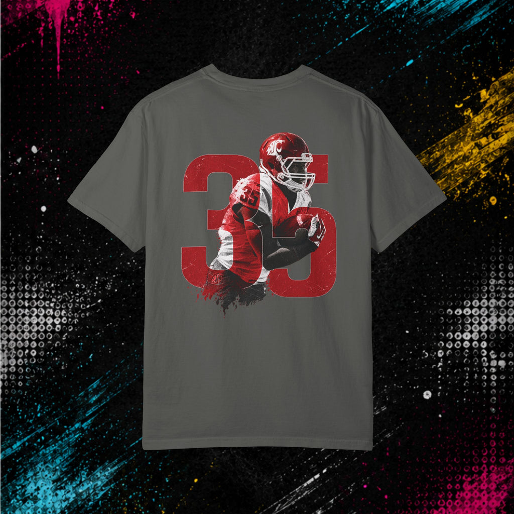 Football #35 'Speed Kills' - Garment-Dyed T-Shirt