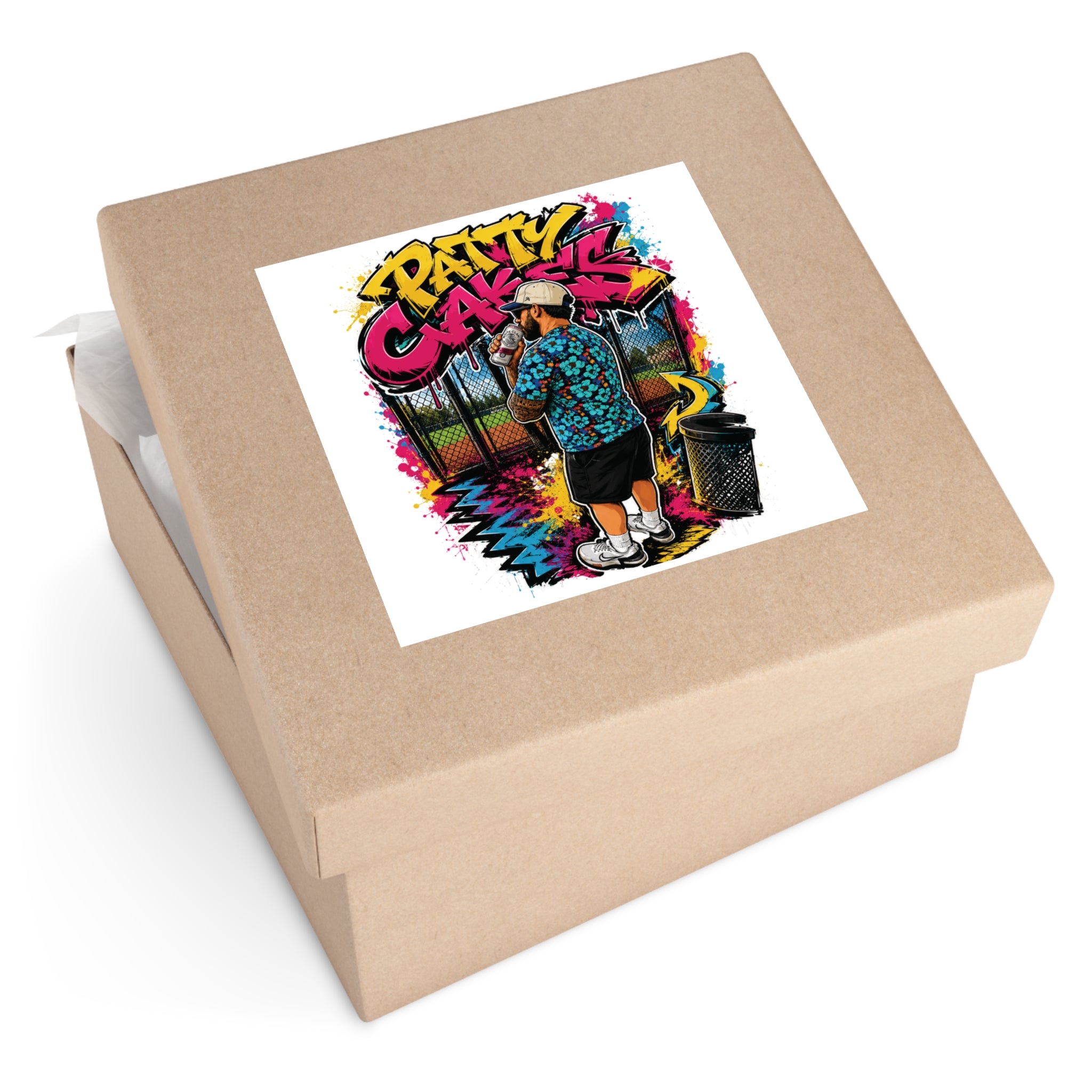 Patty Cakes - Graffiti Square Sticker