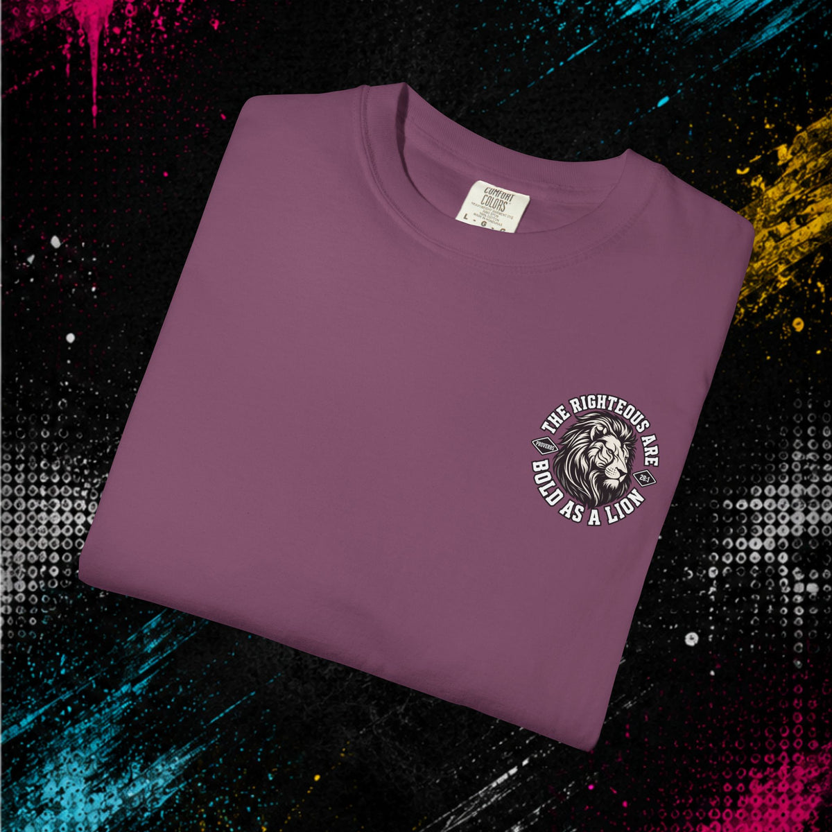 Proverbs 28:1 "Bold As A Lion" - Graphic Tee
