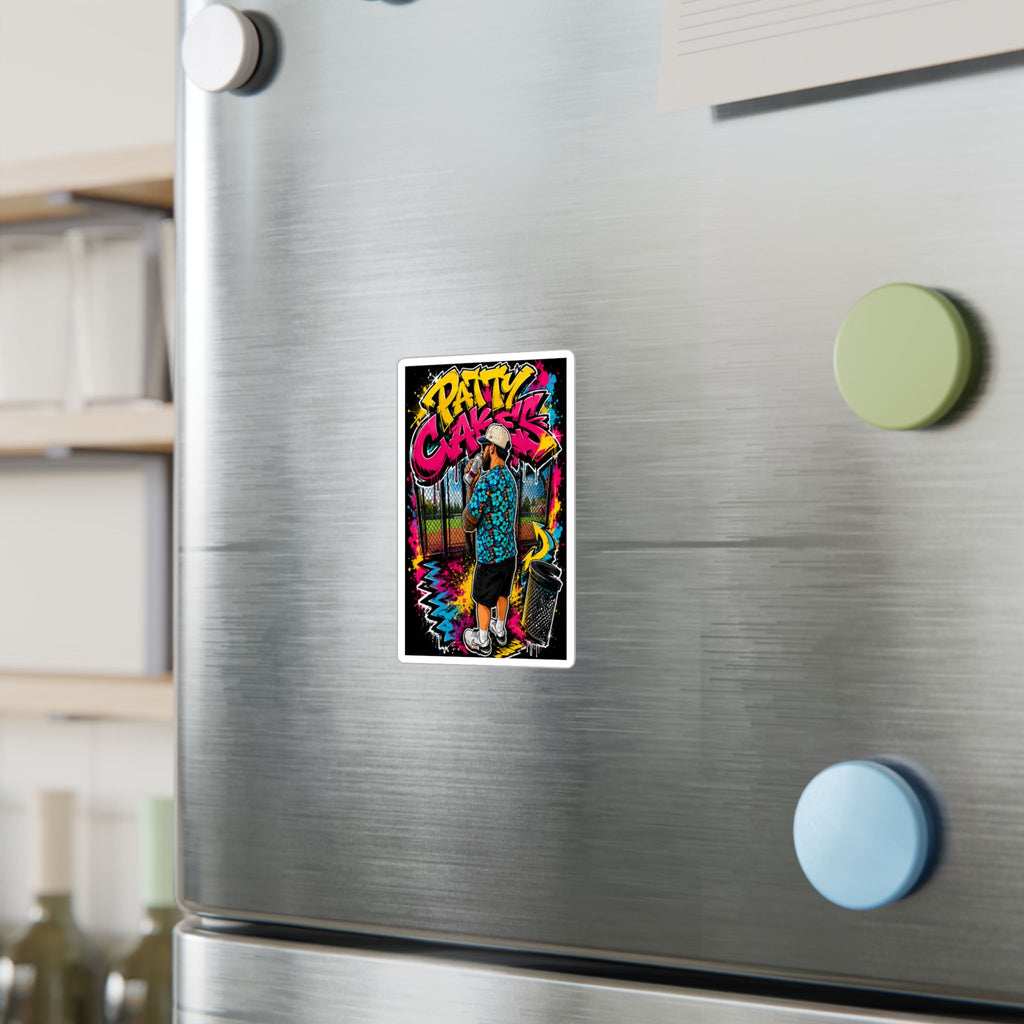 Patty Cakes Graffiti Sticker — Kiss-Cut Vinyl Decal