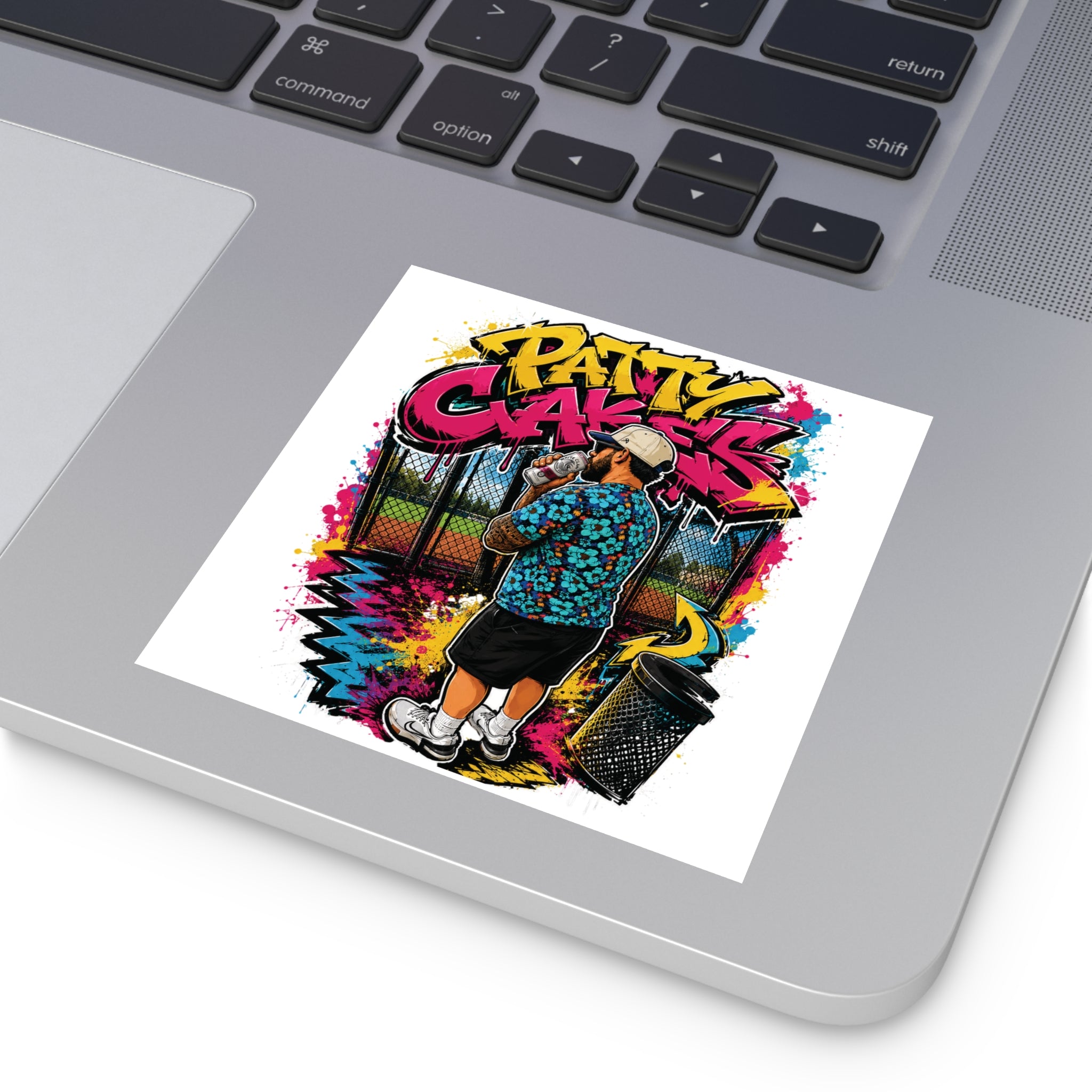Patty Cakes - Graffiti Square Sticker