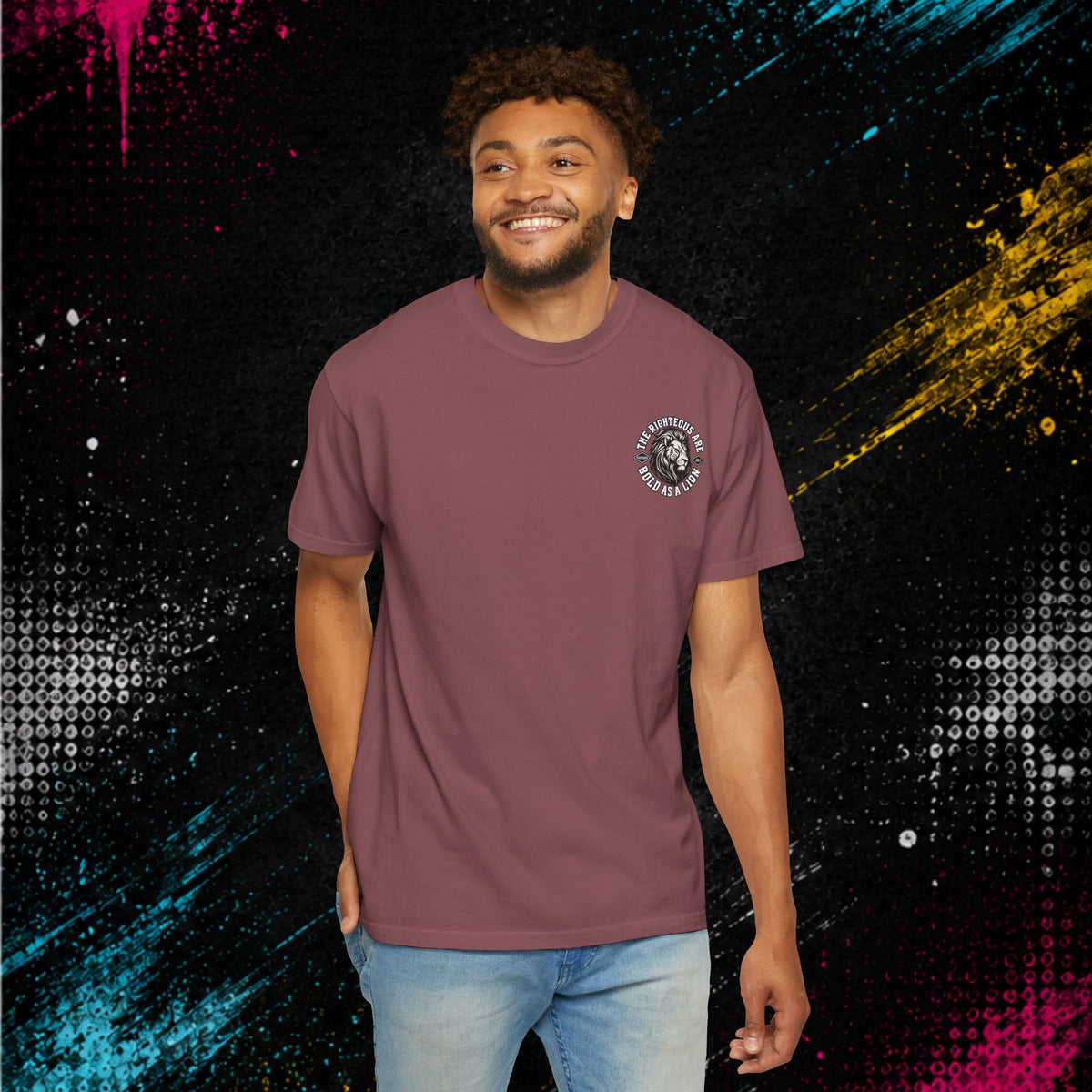 Proverbs 28:1 "Bold As A Lion" - Graphic Tee