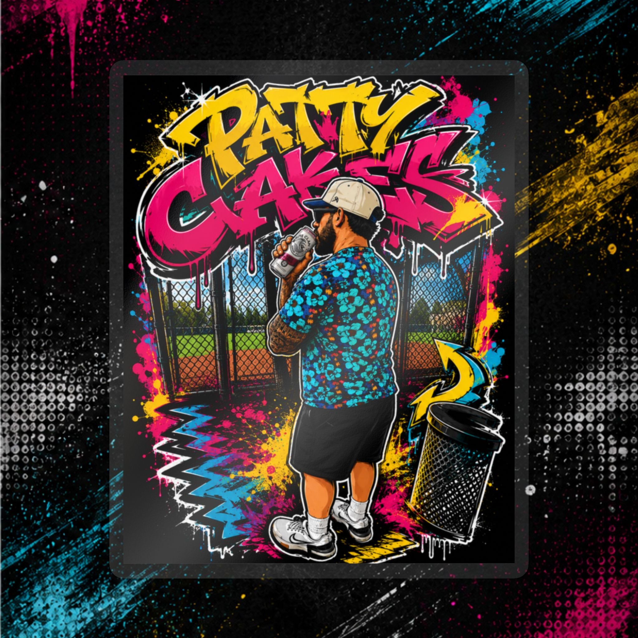 Patty Cakes Graffiti Sticker — Kiss-Cut Vinyl Decal