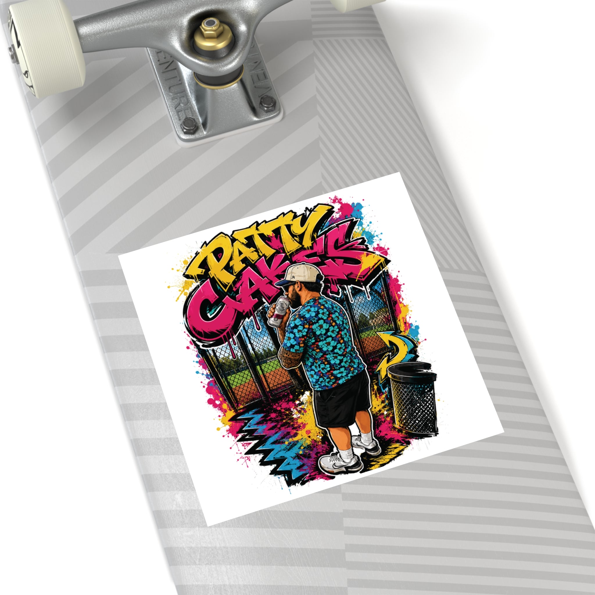 Patty Cakes - Graffiti Square Sticker