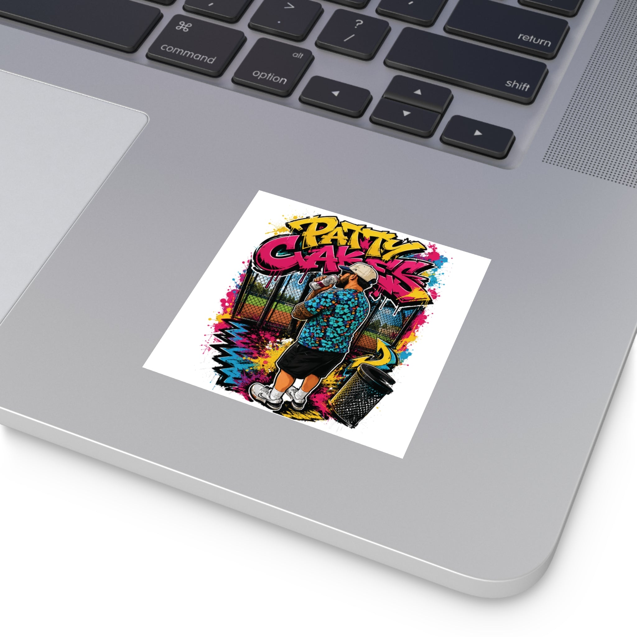 Patty Cakes - Graffiti Square Sticker