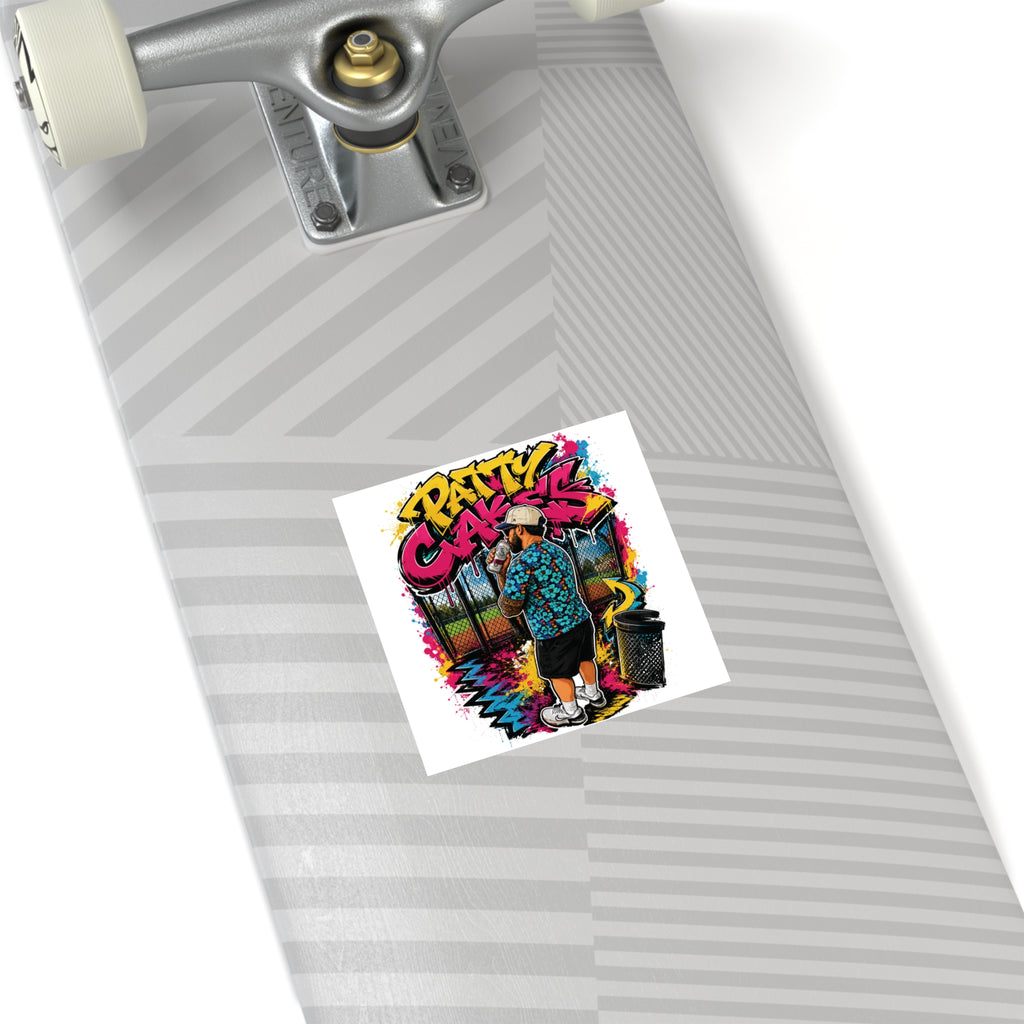 Patty Cakes - Graffiti Square Sticker