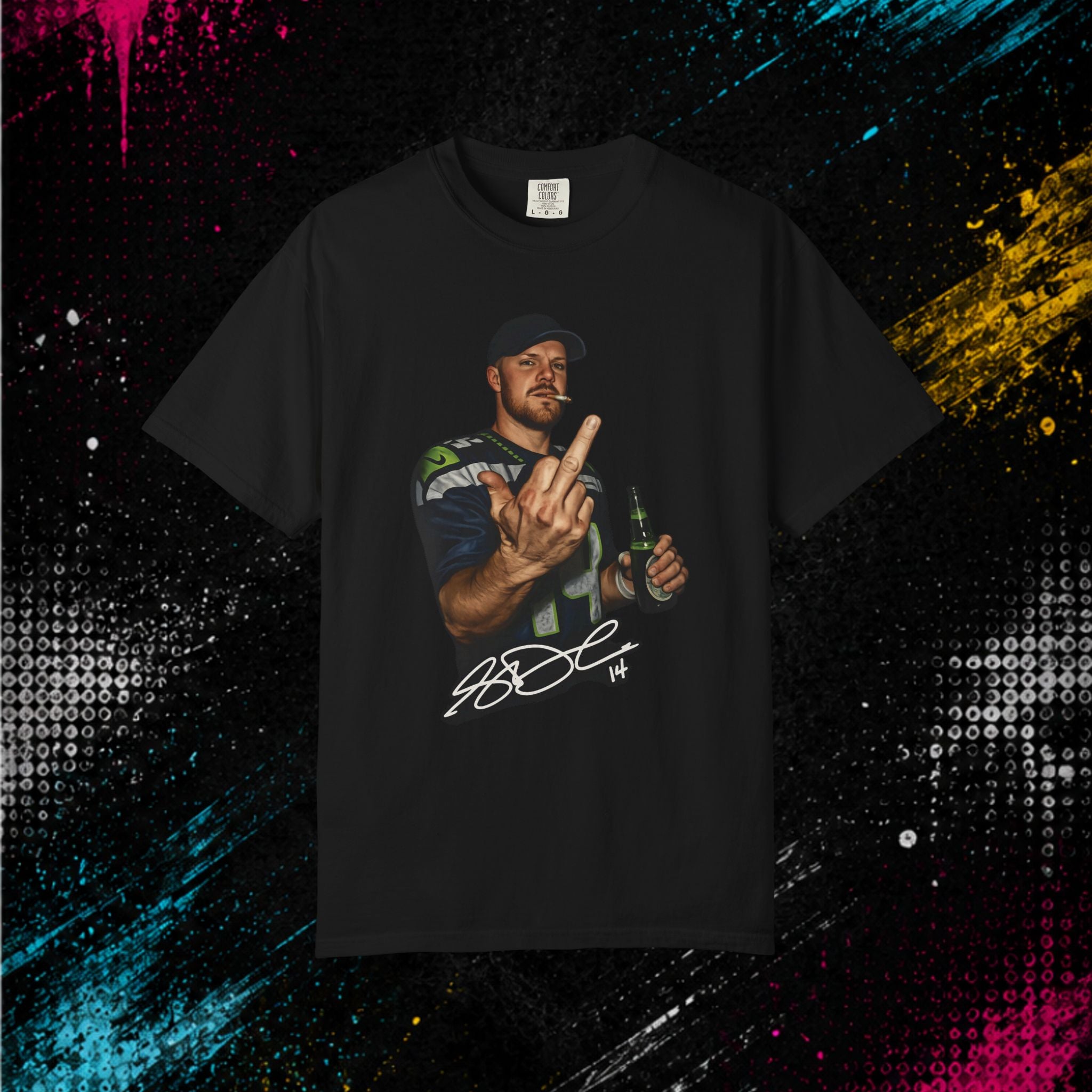 Seahawks — 'We. Did. Not. Care.' Bold Fan Tee