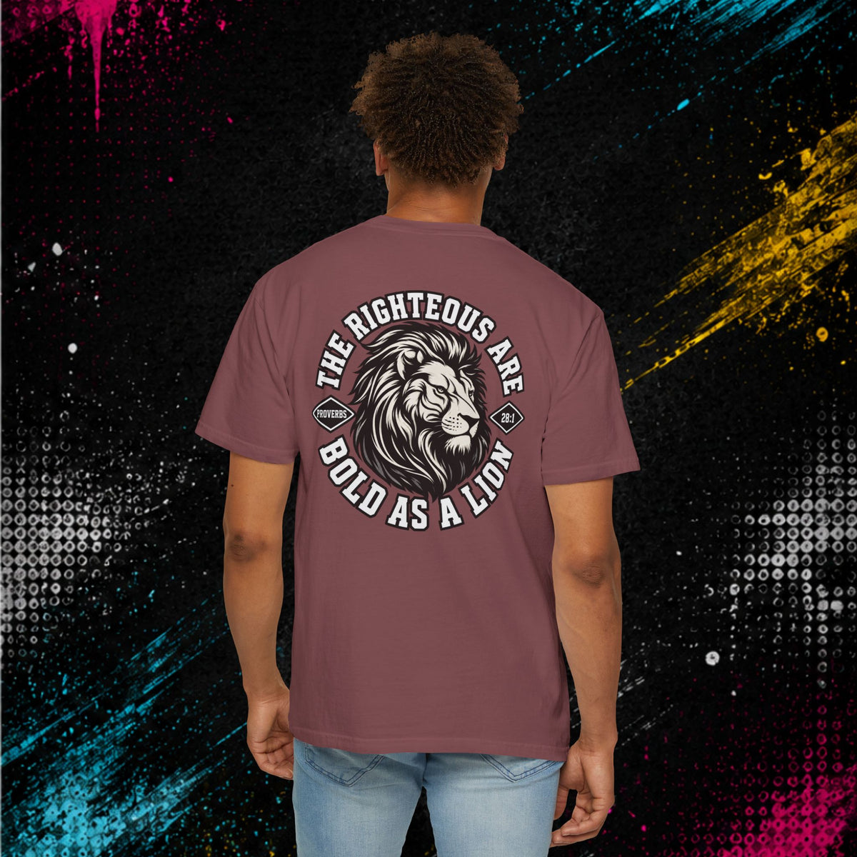 Proverbs 28:1 "Bold As A Lion" - Graphic Tee