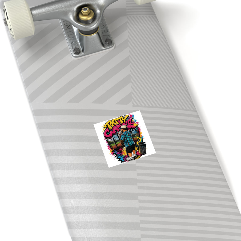 Patty Cakes - Graffiti Square Sticker
