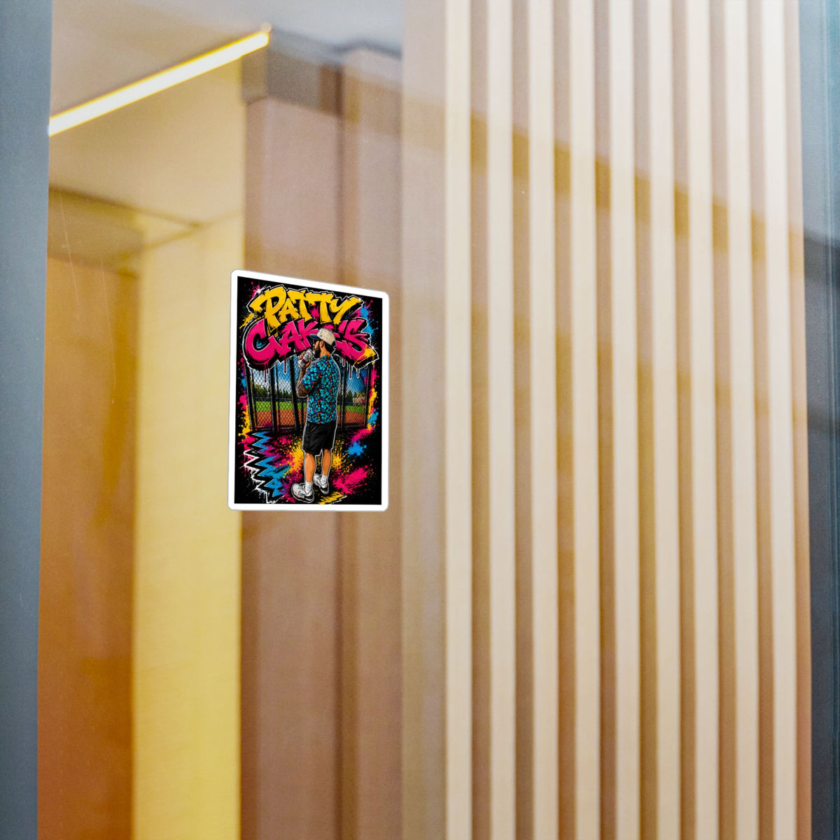 Patty Cakes Graffiti Sticker — Kiss-Cut Vinyl Decal