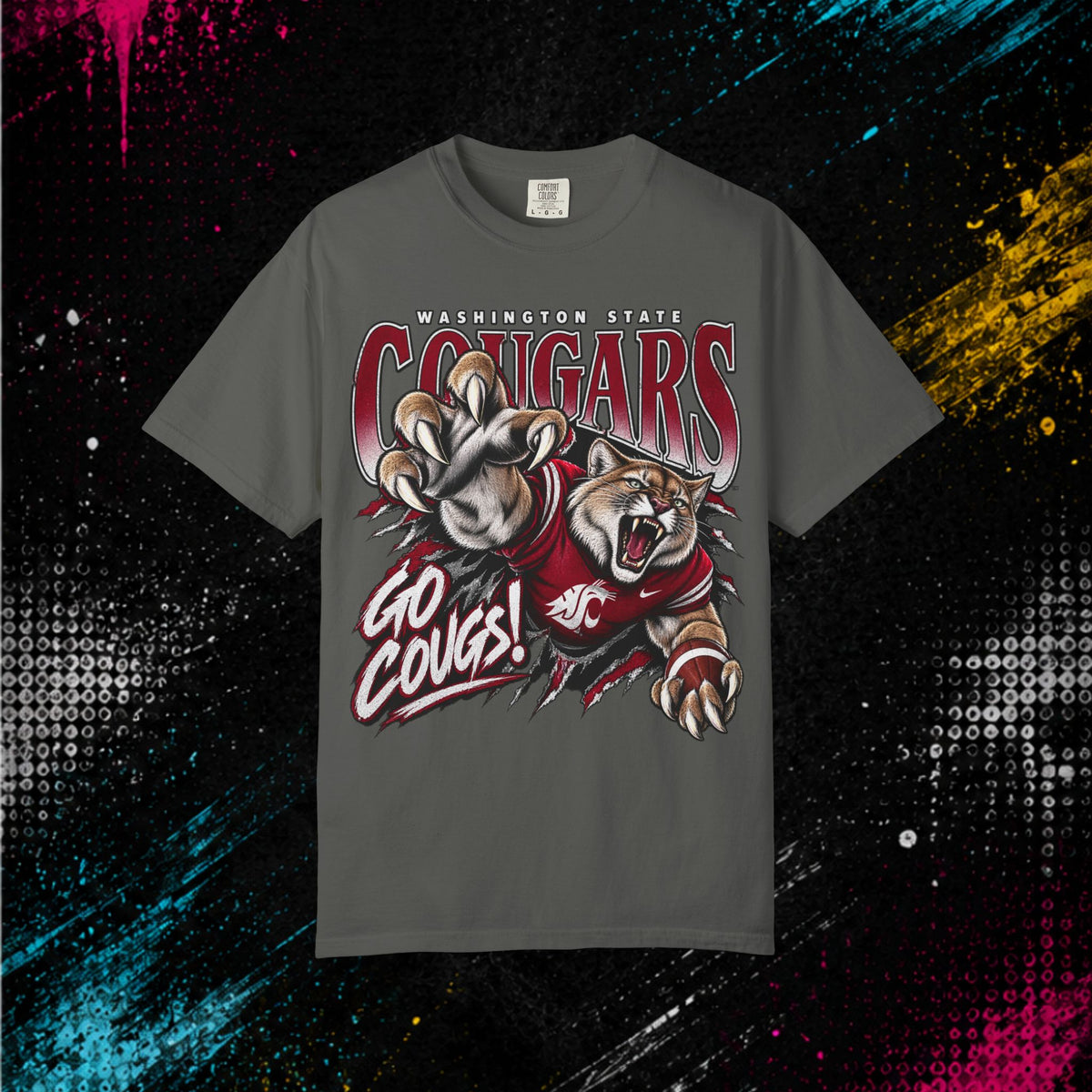 Washington State Cougars - 'Go Cougs!' Mascot T-Shirt