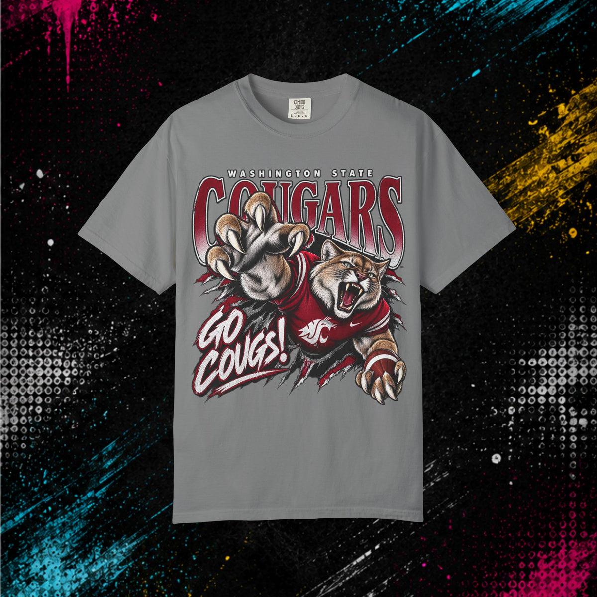 Washington State Cougars - 'Go Cougs!' Mascot T-Shirt
