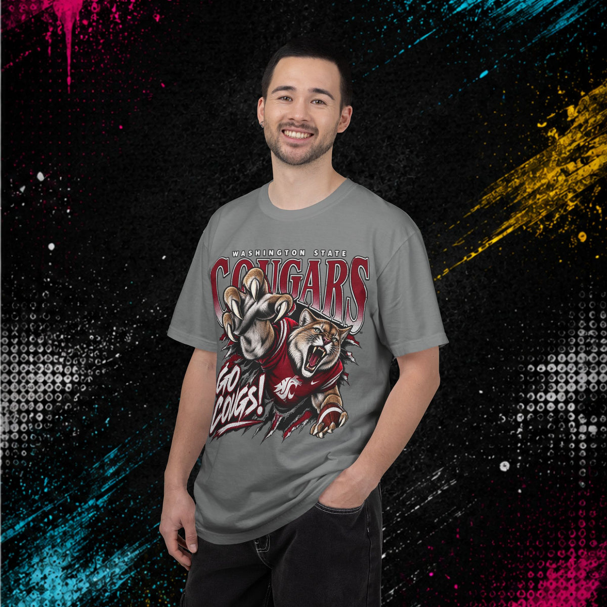 Washington State Cougars - 'Go Cougs!' Mascot T-Shirt