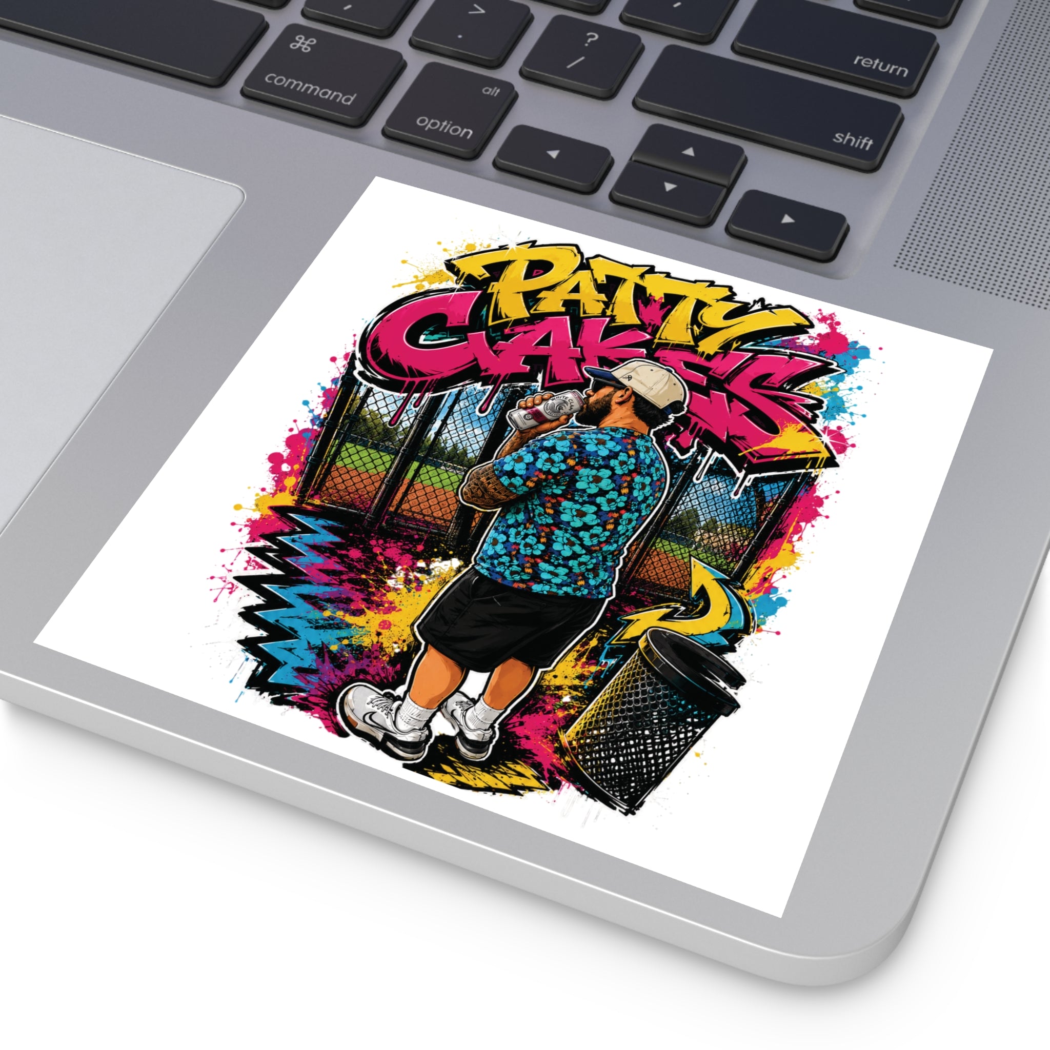 Patty Cakes - Graffiti Square Sticker