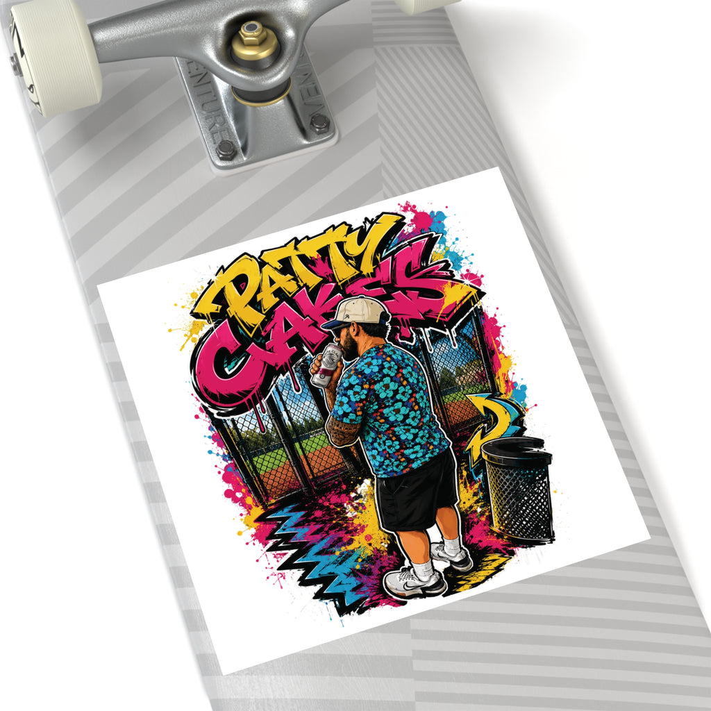 Patty Cakes - Graffiti Square Sticker