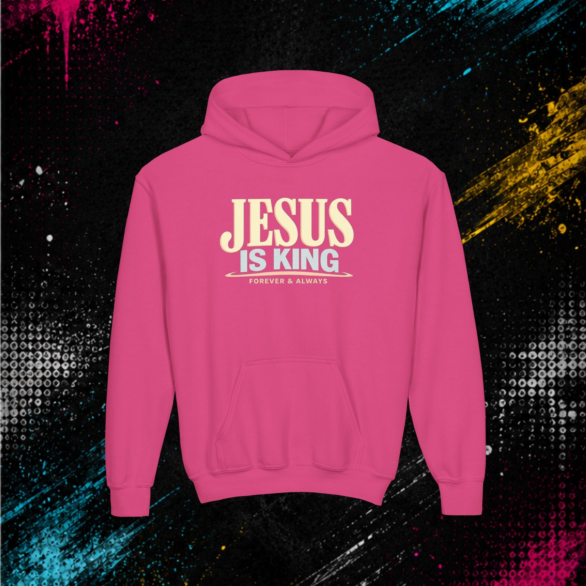 "Jesus Is King" - Youth Hoodie Pullover