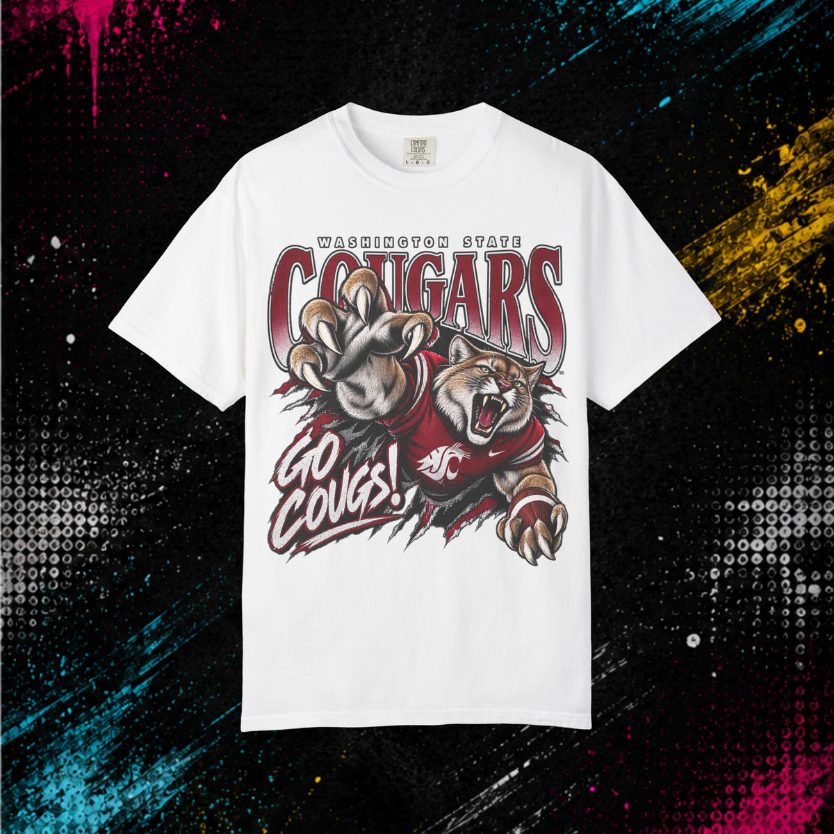 Washington State Cougars - 'Go Cougs!' Mascot T-Shirt