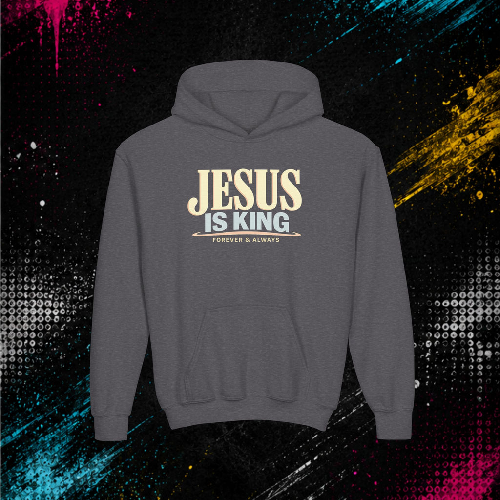 "Jesus Is King" - Youth Hoodie Pullover