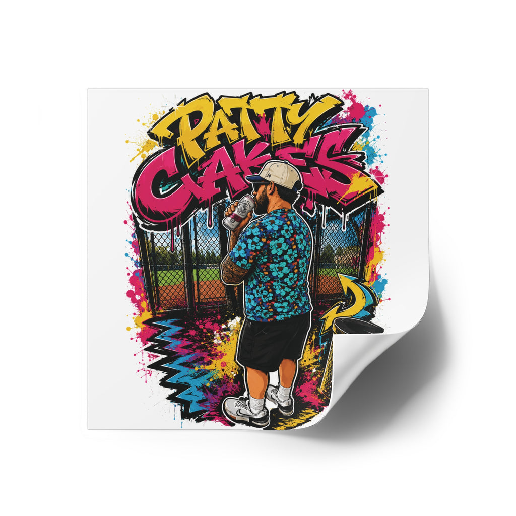 Patty Cakes - Graffiti Square Sticker