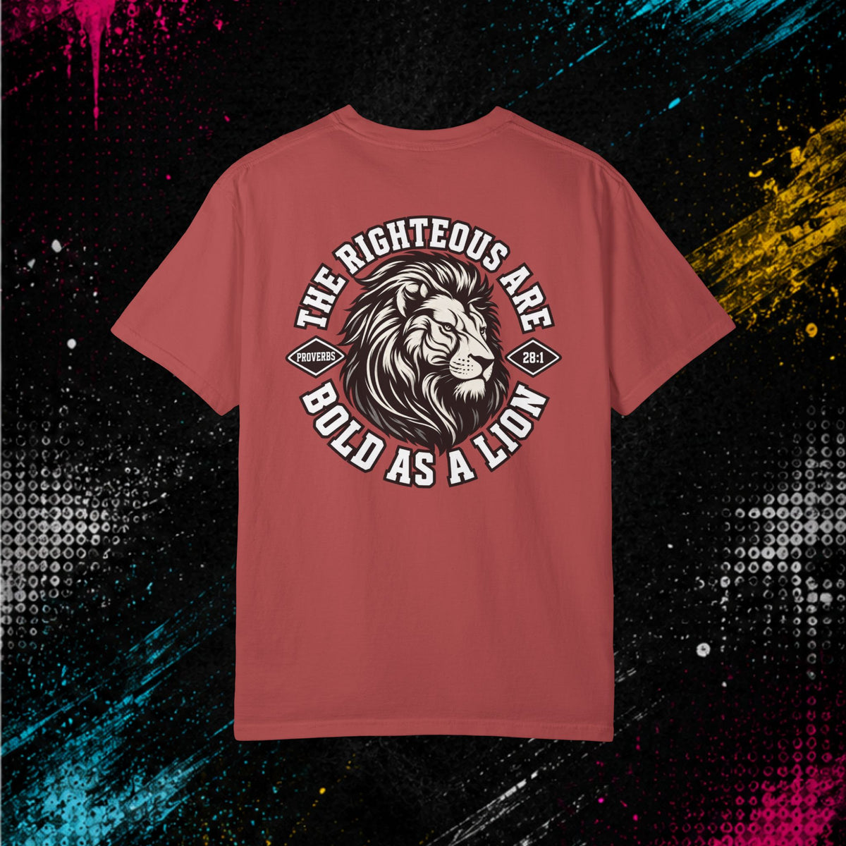 Proverbs 28:1 "Bold As A Lion" - Graphic Tee