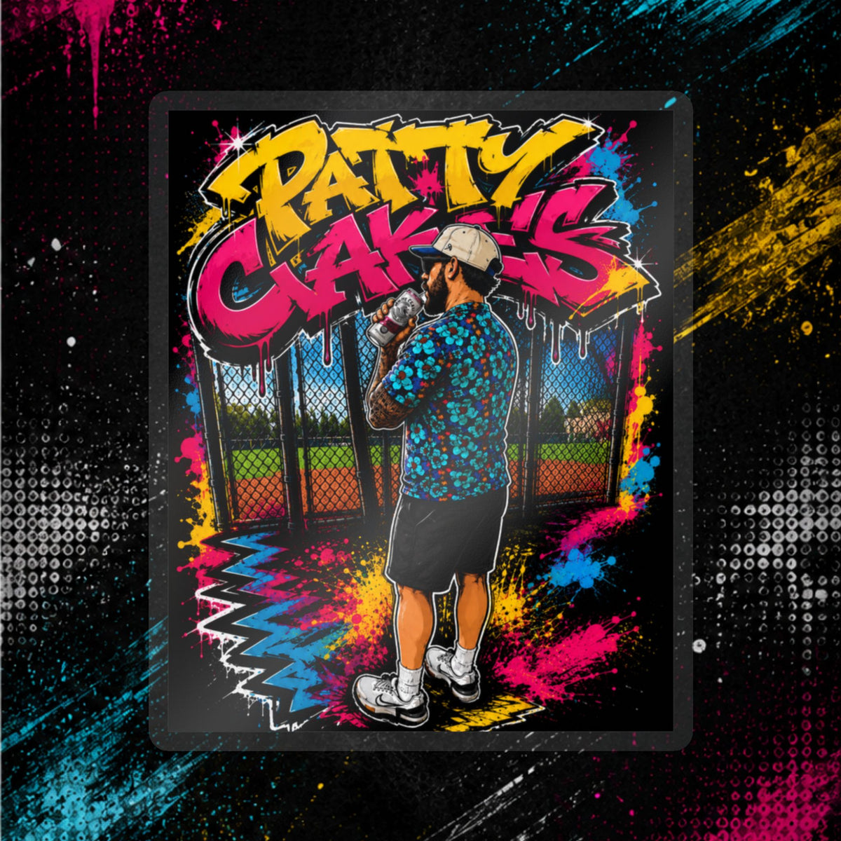 Patty Cakes Graffiti Sticker — Kiss-Cut Vinyl Decal