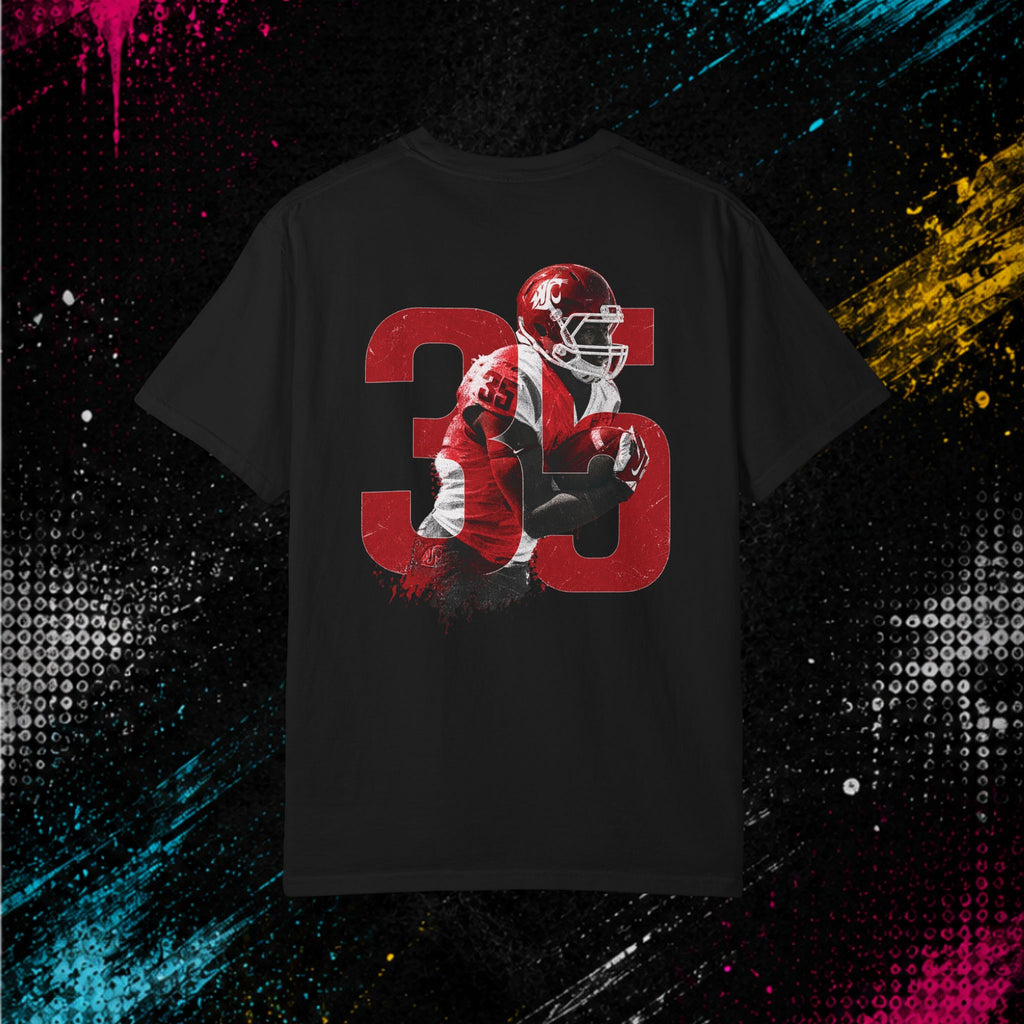 Football #35 'Speed Kills' - Garment-Dyed T-Shirt