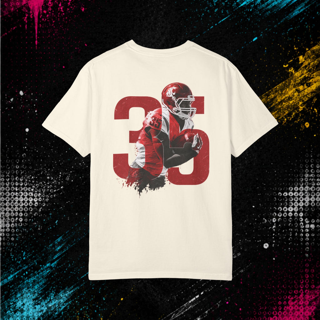 Football #35 'Speed Kills' - Garment-Dyed T-Shirt