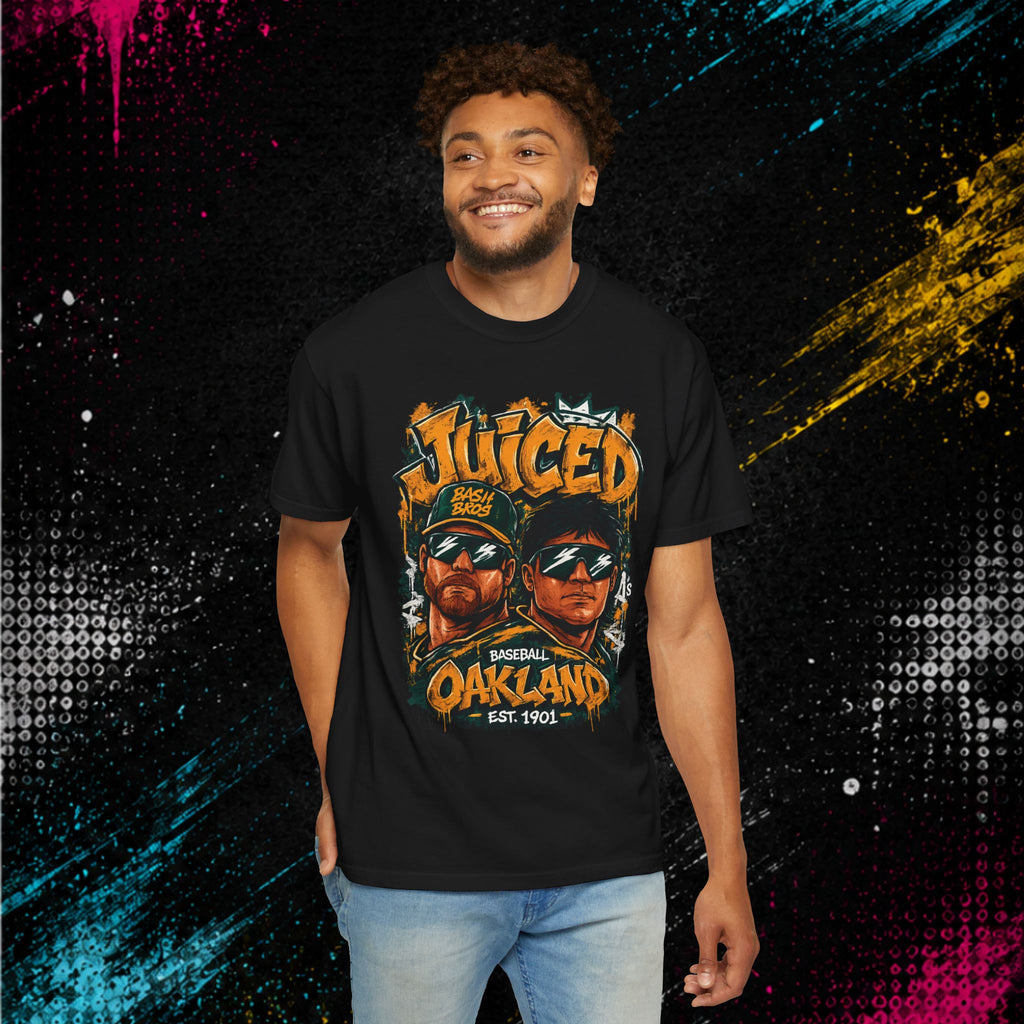 Bash Bros Juiced — Vintage Baseball Tee