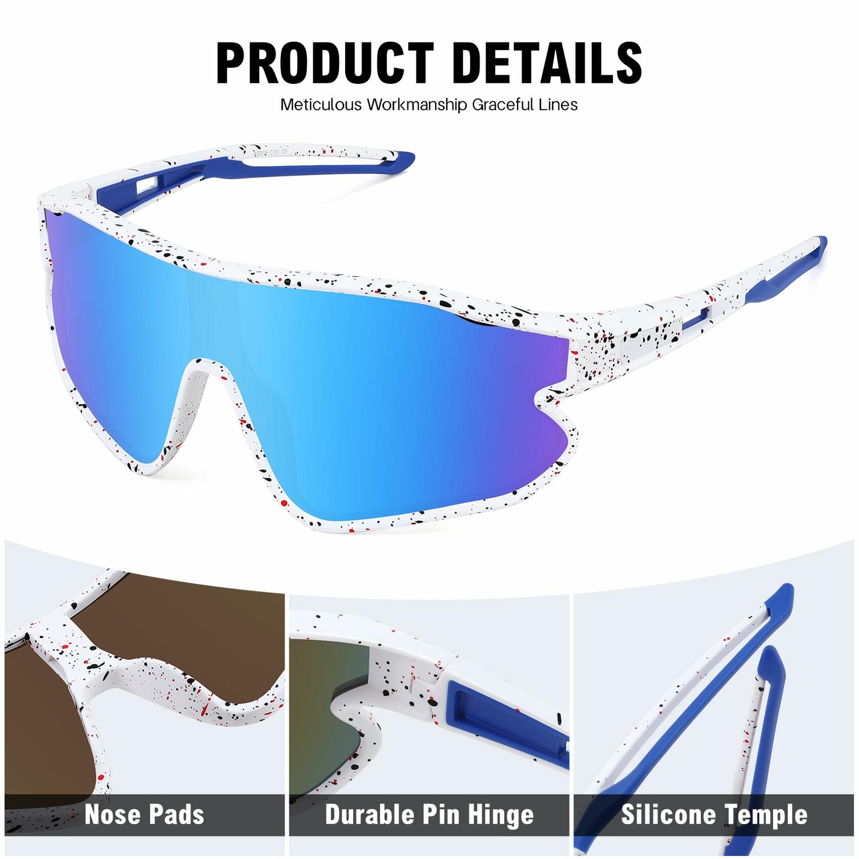 MARIDA Kids UV400 Baseball Sunglasses